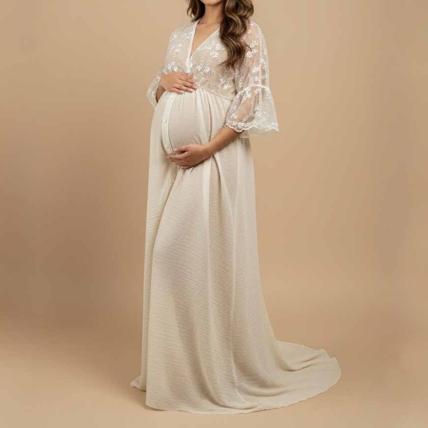 Robe blanche dentelle